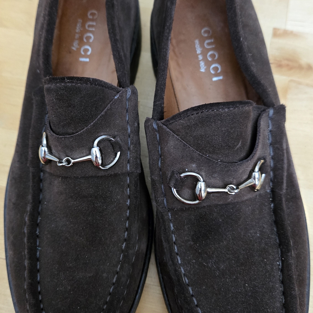 Gucci Woman's Brown Suede Loafers - Picture 4 of 6